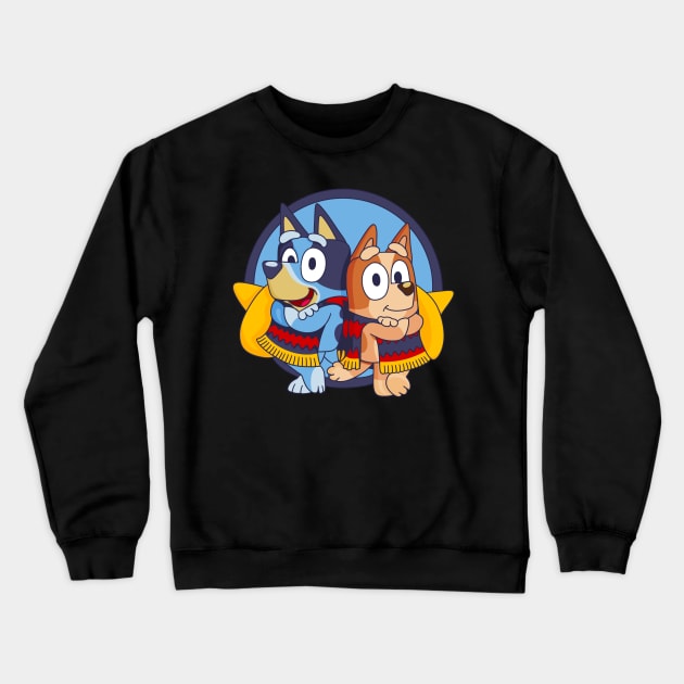 Bluey Hermanos Crewneck Sweatshirt by Tanti8800